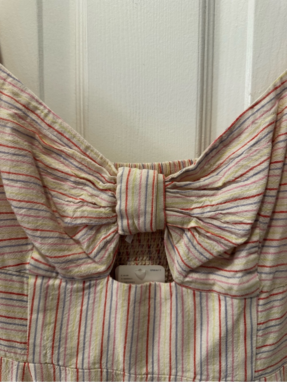 Free People Sunshine Eyes Linen Midi Dress Sz M - Picture 8 of 15